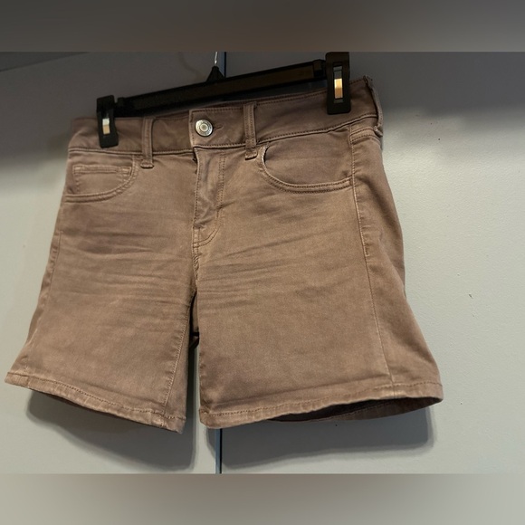 American Eagle Outfitters Pants - American Eagle Outfitters - Brown/Purple Midi Length Shorts (Size 4)